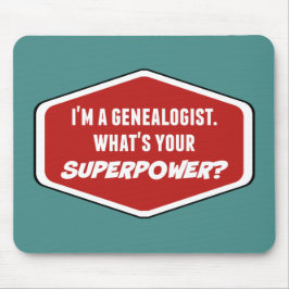 Genealoge Supermacht Custom Mousepad