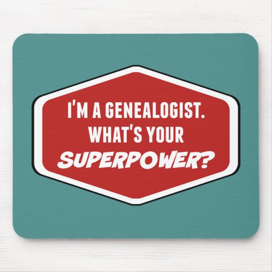 Genealoge Supermacht Custom Mousepad (Vorne)