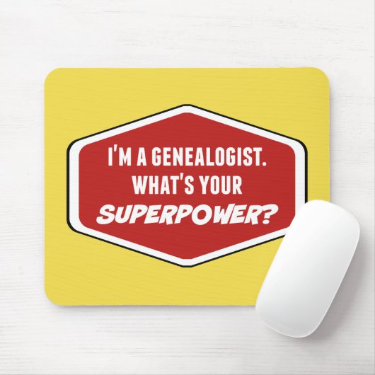 Genealoge Supermacht Custom Mousepad (Mit Mouse)