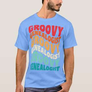 Genealoge Vintage Retro 60er 70er 80er Vibes T-Shirt