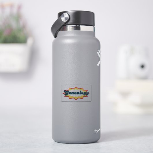 Genealogie, Comic-Book-Pop-Design Aufkleber (HydroFlask)