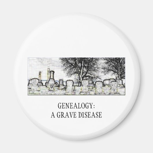 GENEALOGIE: EINE GRABKRANKHEIT MAGNET (Vorne)