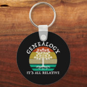 Genealogie - Es ist alles relativ Schlüsselanhänger (Rückseite)