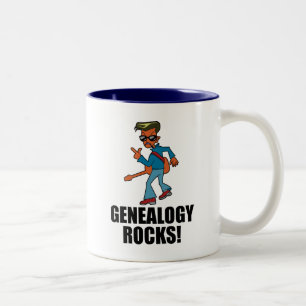 Genealogie-Felsen Zweifarbige Tasse