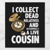 Genealogie Historiker I sammeln tote Verwandte Fun Weinetikett (Einzelnes Label)