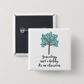 Genealogie ist kein Hobby Button (Vorne & Hinten)