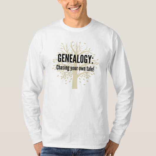 Genealogie: Jagen Ihres eigenen Geschichten-langen T-Shirt (Vorderseite)