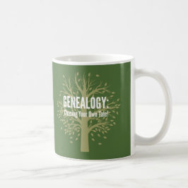 Genealogie Kaffeemaschine Tasse (grün)