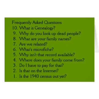 Genealogie - leere Karte