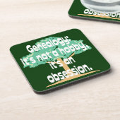 Genealogie-Obsession Getränkeuntersetzer (Linke Seite)