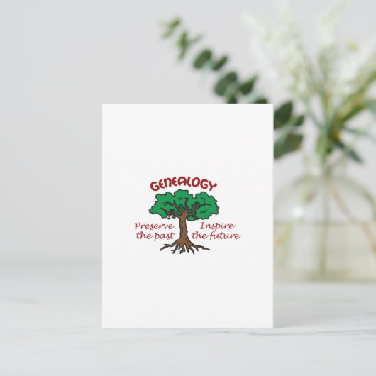 GENEALOGIE POSTKARTE (Stehend Vorderseite)
