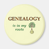 Genealogie Roots Magnet (Vorne)