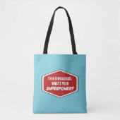Genealogie Superpower Custom Blue Tote Bag Tasche (Vorderseite)