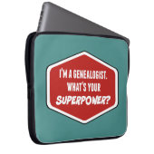 Genealogie Superpower Custom Laptop Sleeve (Vorne Rechts)