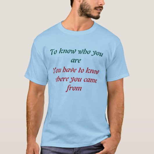 Genealogie T-Shirt (Vorderseite)