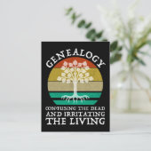 Genealogie verwirrt die Toten, die das Leben irrit Postkarte (Stehend Vorderseite)