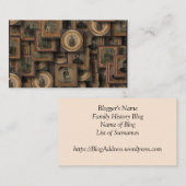 Genealogieblogger-Karte Visitenkarte (Vorne/Hinten)