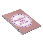 Genealogin mit Attitude-Notebook Notizblock (Rechte Seite)