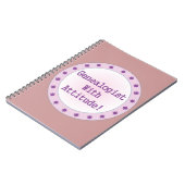 Genealogin mit Attitude-Notebook Notizblock (Linke Seite)