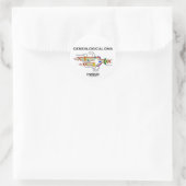 Genealogische DNA-Inside (DNA-Replikation) Runder Aufkleber (Tasche)