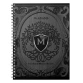 Genealogische Familie Tree Monogram Gray Irish Not Notizblock (Vorderseite)