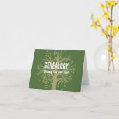 Genealogische Notecards (grün) Karte (Gelbe Blume)
