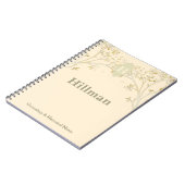 Genealogische Platten Herkunft Familienbaum Hinwei Notizblock (Linke Seite)