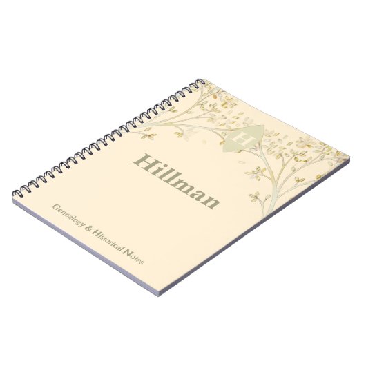 Genealogische Platten Herkunft Familienbaum Hinwei Notizblock (Linke Seite)