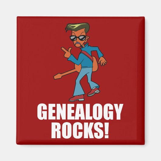 Genealogische Steine Magnet (Vorne)
