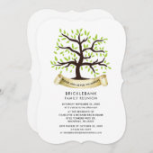 Genealogische Tree Annual Family Wiedersehen Einladung (Vorne/Hinten)