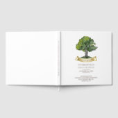 Genealogische Tree Watercolor Family Wiedersehen R Gästebuch (Voll)