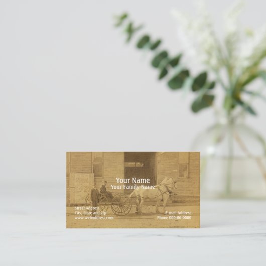 Genealogische Visitenkarte (Stehend Vorderseite)