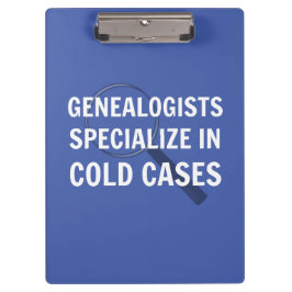 Genealogische Zwischenablage (blau) Klemmbrett