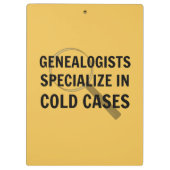 Genealogische Zwischenablage (Gelb) Klemmbrett (Rückseite)