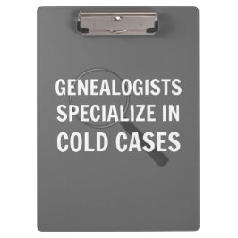 Genealogische Zwischenablage (grau) Klemmbrett