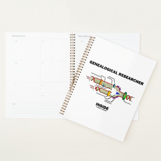 Genealogischer Forscher in der DNA-Replikation Planer (Anzeige)