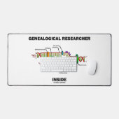 Genealogischer Forscher in der DNA-Replikation Schreibtischunterlage (Tastatur & Maus)