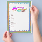 Genealogischer Homestead Tour Flyer (Hand)