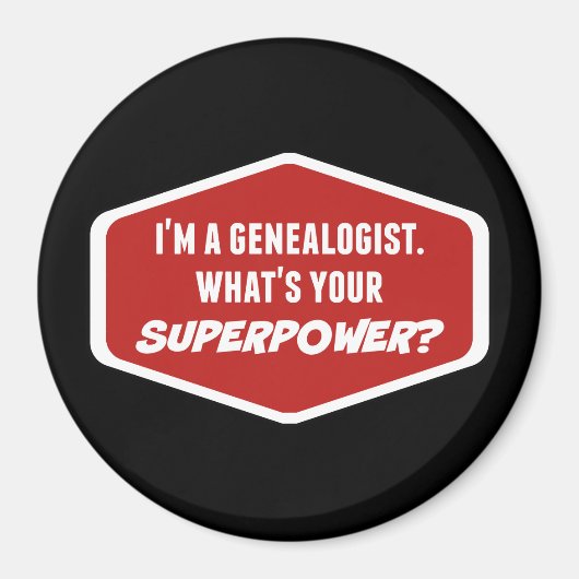 Genealogischer Supermachtmagnet Magnet (Vorne)