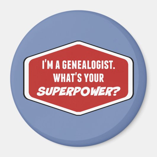 Genealogischer Supermachtmagnet Magnet (Vorne)