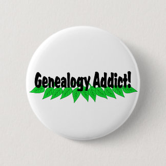 Genealogisches Addict Button-Abzeichen Button