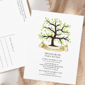 Genealogisches Tree Family Wiedersehen Jährliches  Einladungspostkarte