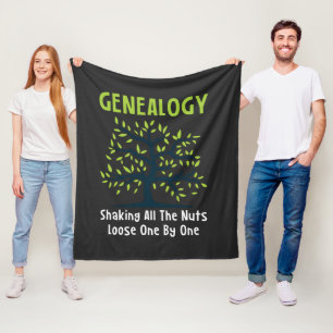 Genealogist schüttelt alle Nacken zusammen Fleecedecke