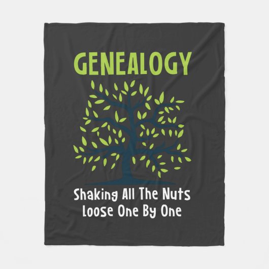 Genealogist schüttelt alle Nacken zusammen Fleecedecke (Vorderseite)