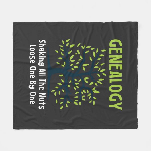 Genealogist schüttelt alle Nacken zusammen Fleecedecke (Vorderseite (Horizontal))