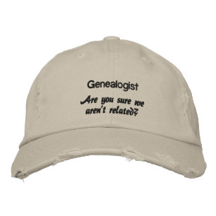 Genealogist - Sind Sie sicher, dass wir nicht verw Bestickte Kappe
