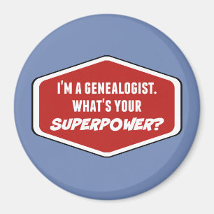 Genealogist-Supermacht-Magnet Magnet