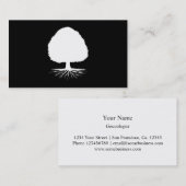 Genealogist-Visitenkarteschablone für Genealogie Visitenkarte (Vorne/Hinten)