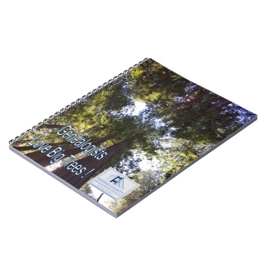 Genealogisten Liebe Big Trees Notebook Notizblock (Linke Seite)