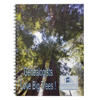 Genealogisten Liebe Big Trees Notebook Notizblock